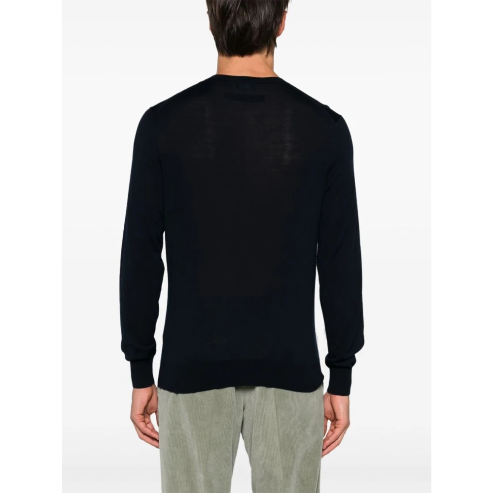 Ermenegildo Zegna B09 Crewneck Sweater Blue Heren