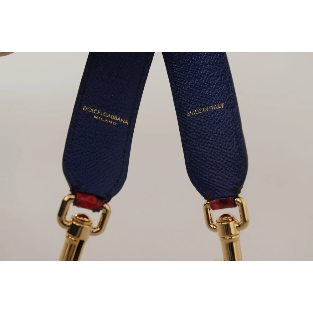 Dolce & Gabbana Luxe Rode Python Leren Schouderband Multicolor Dames