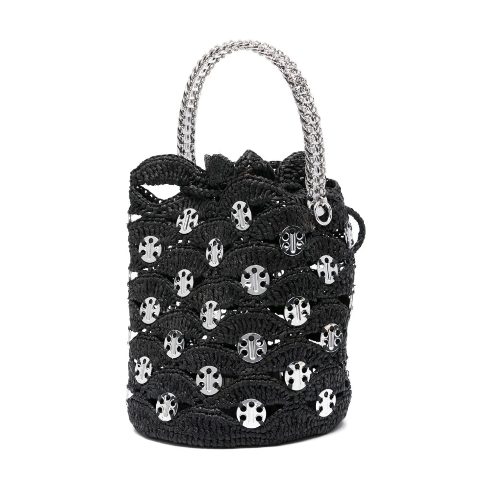 Paco Rabanne Zwarte en Zilveren Handtas Black Dames