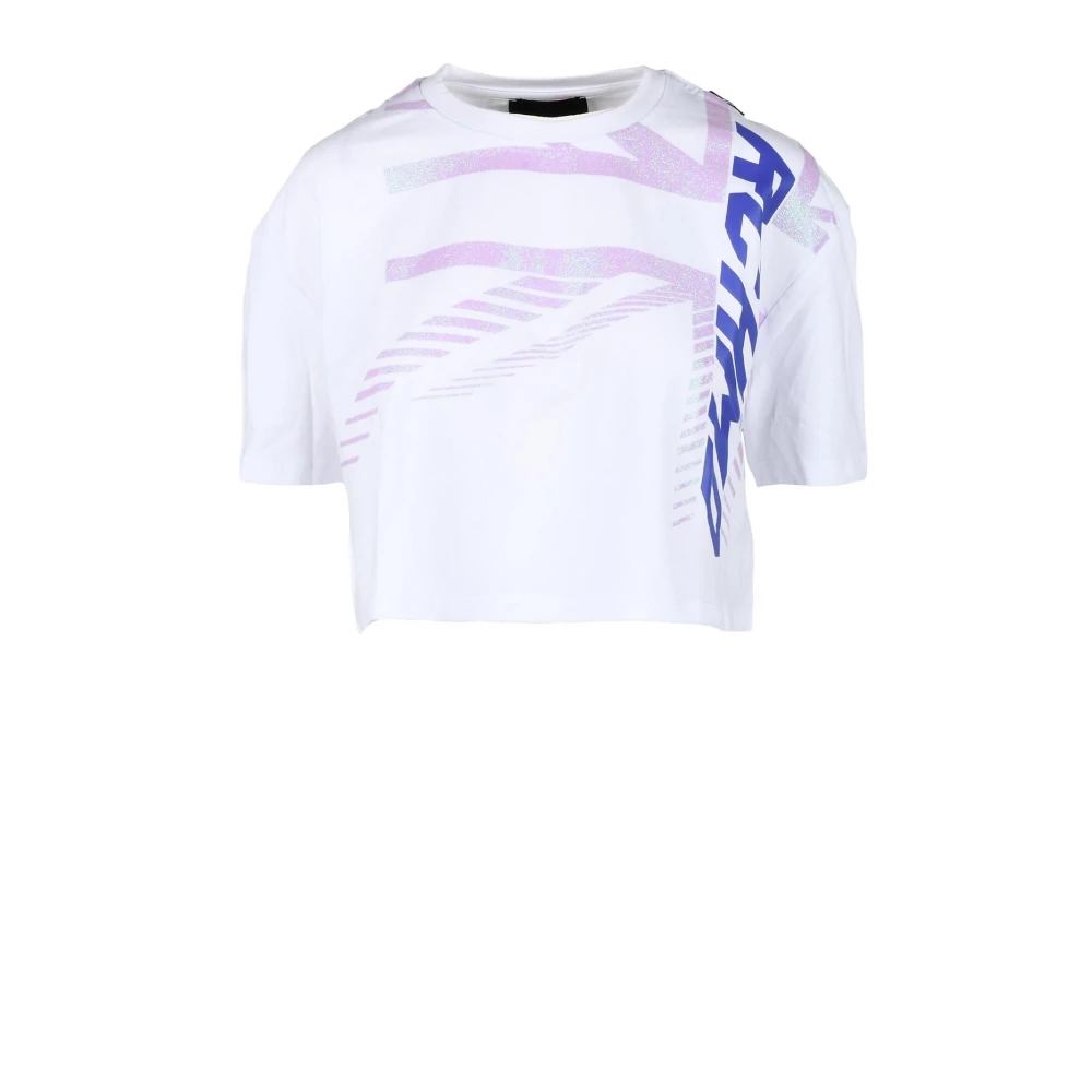 John Richmond Witte T-shirt uit Richmond Sport Collectie White Dames