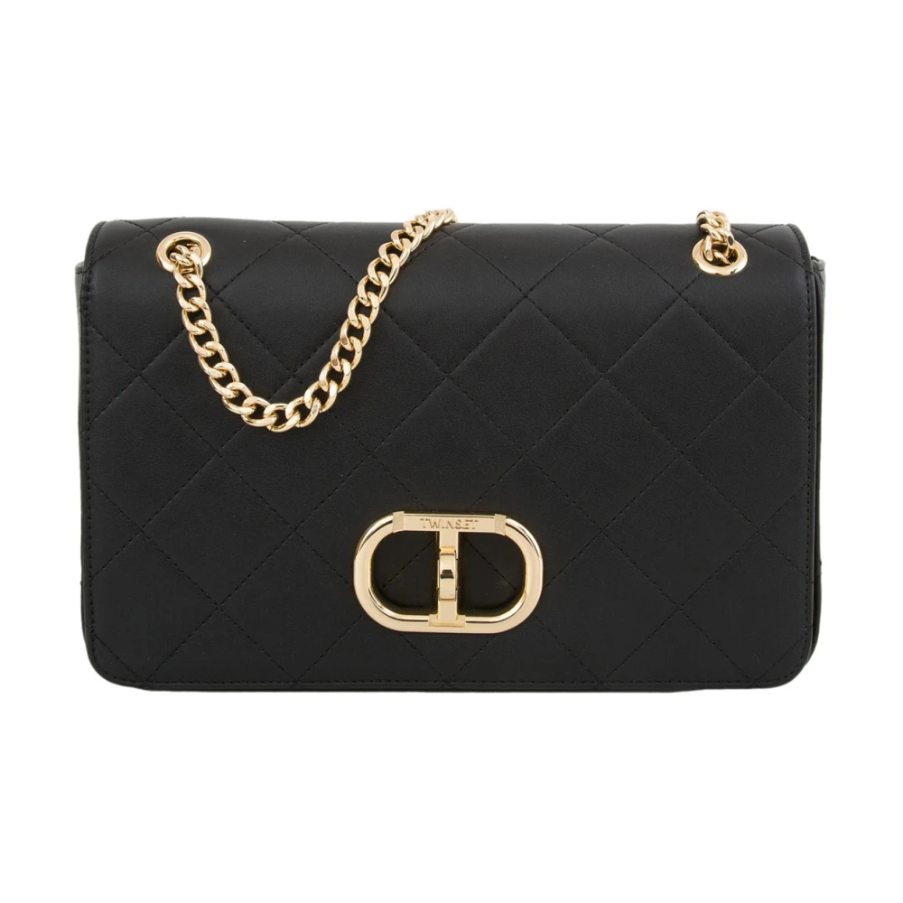 Twinset Zwarte Schoudertas Black Dames