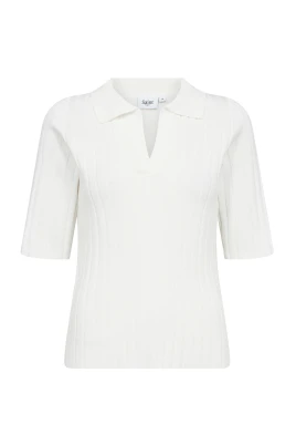 Polo Pullover Stickad Is