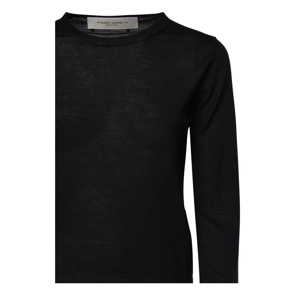 Golden Goose Trui met ronde hals Black Dames
