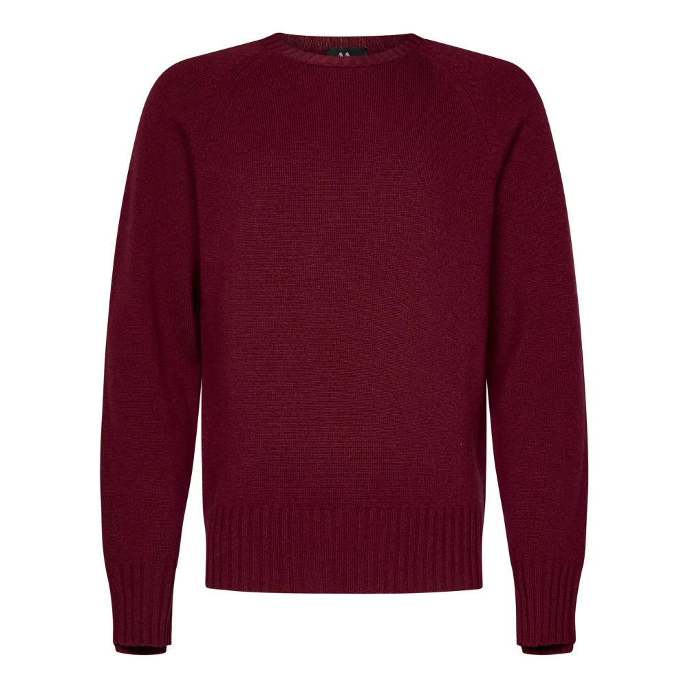 Doppiaa Burgundy Ull Cashmere Tröja Red, Herr