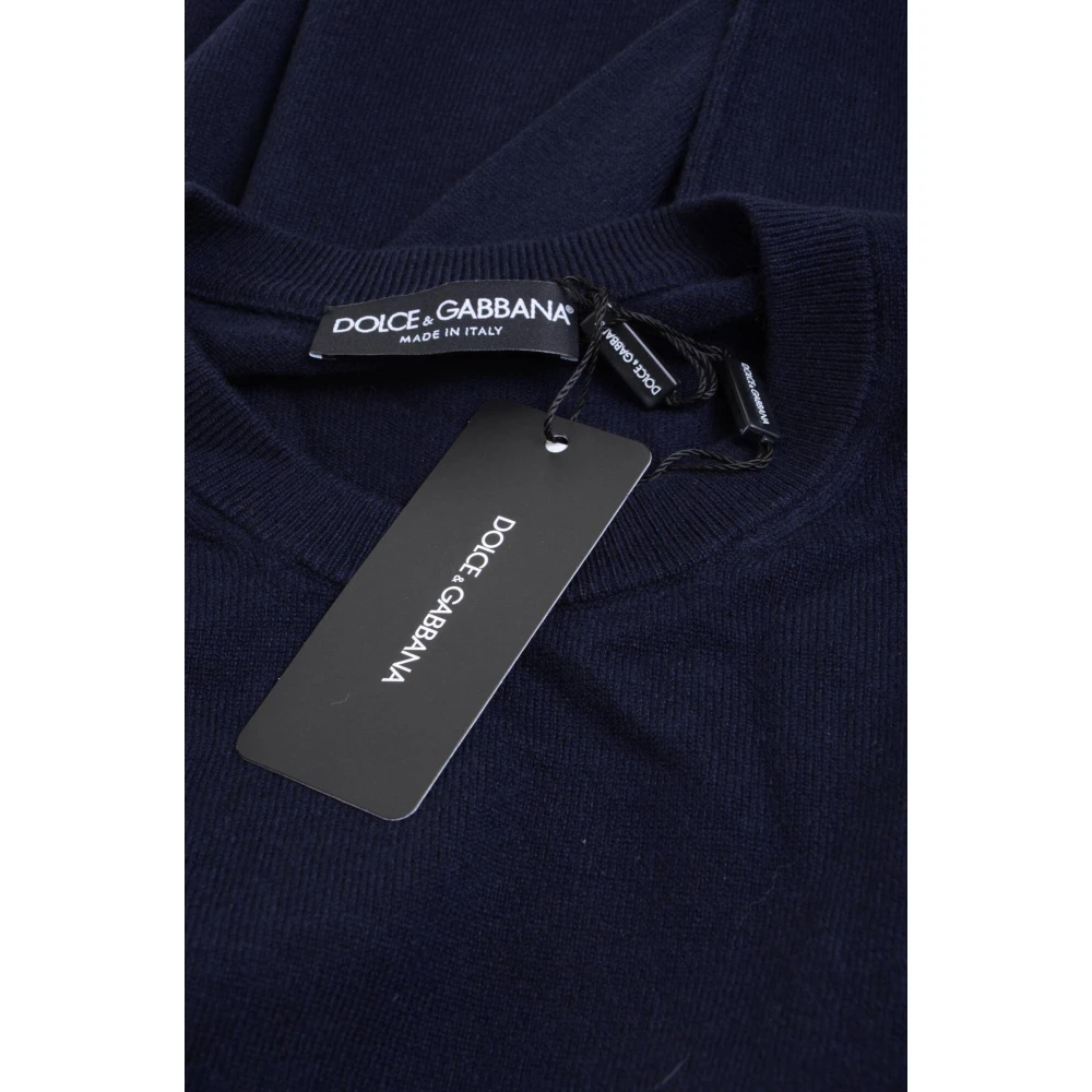 Dolce & Gabbana Heren Ronde Hals Pullover Trui Blue Heren