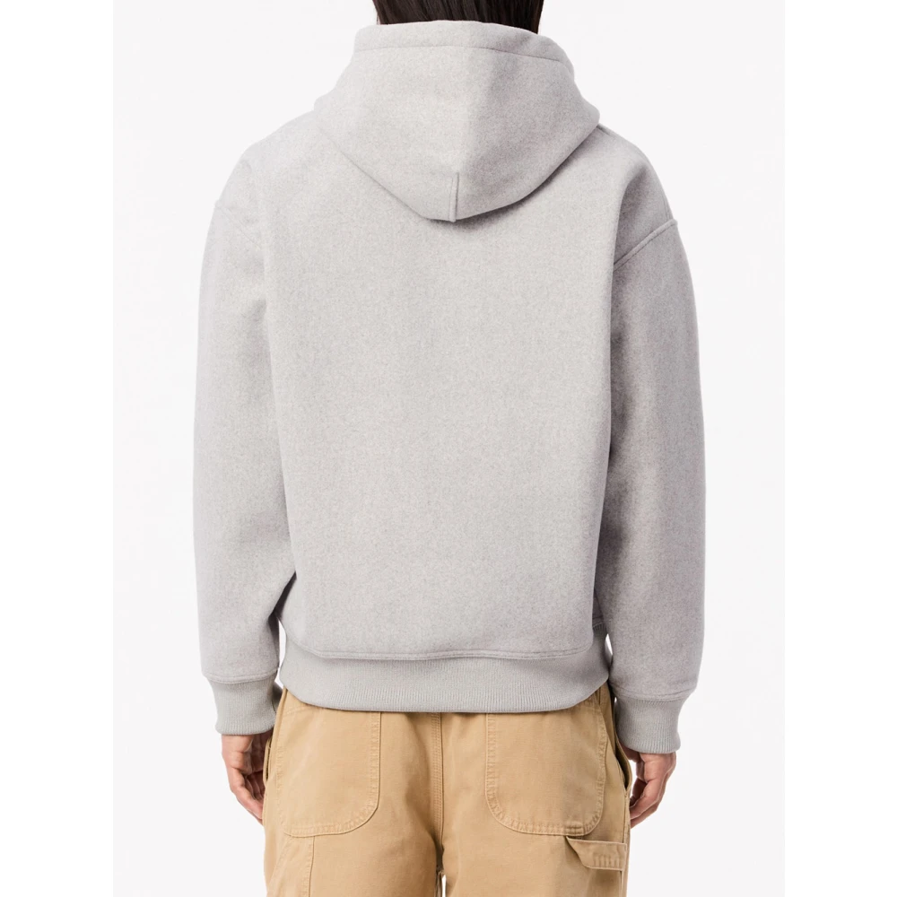 Lacoste Grijze Zip Hoodie met Krokodillenlogo Gray Heren