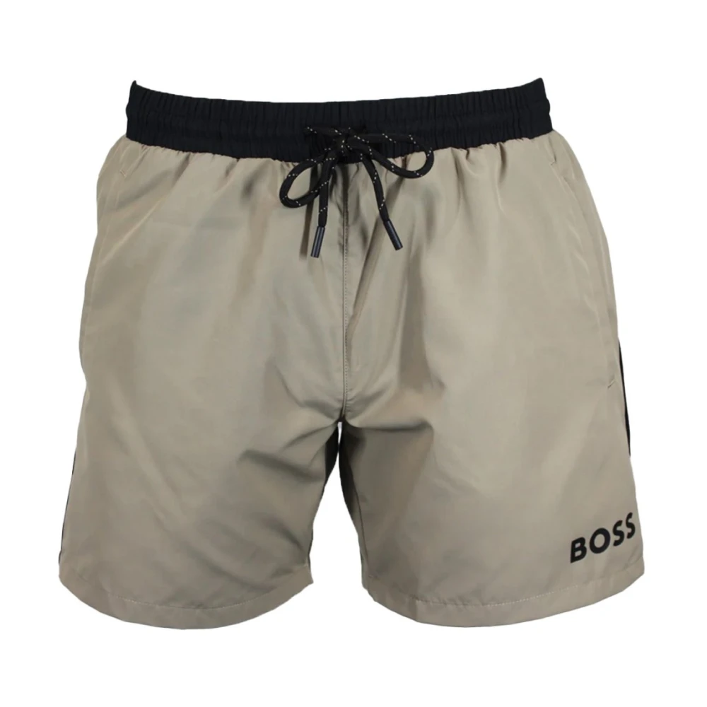 Hugo Boss Starfish Zwemkleding Beige Print Beige Heren