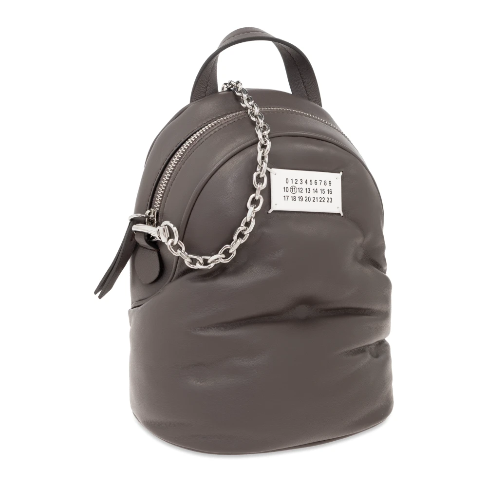 Maison Margiela Leren rugzak met de optie om als tas te worden gedragen Brown Unisex