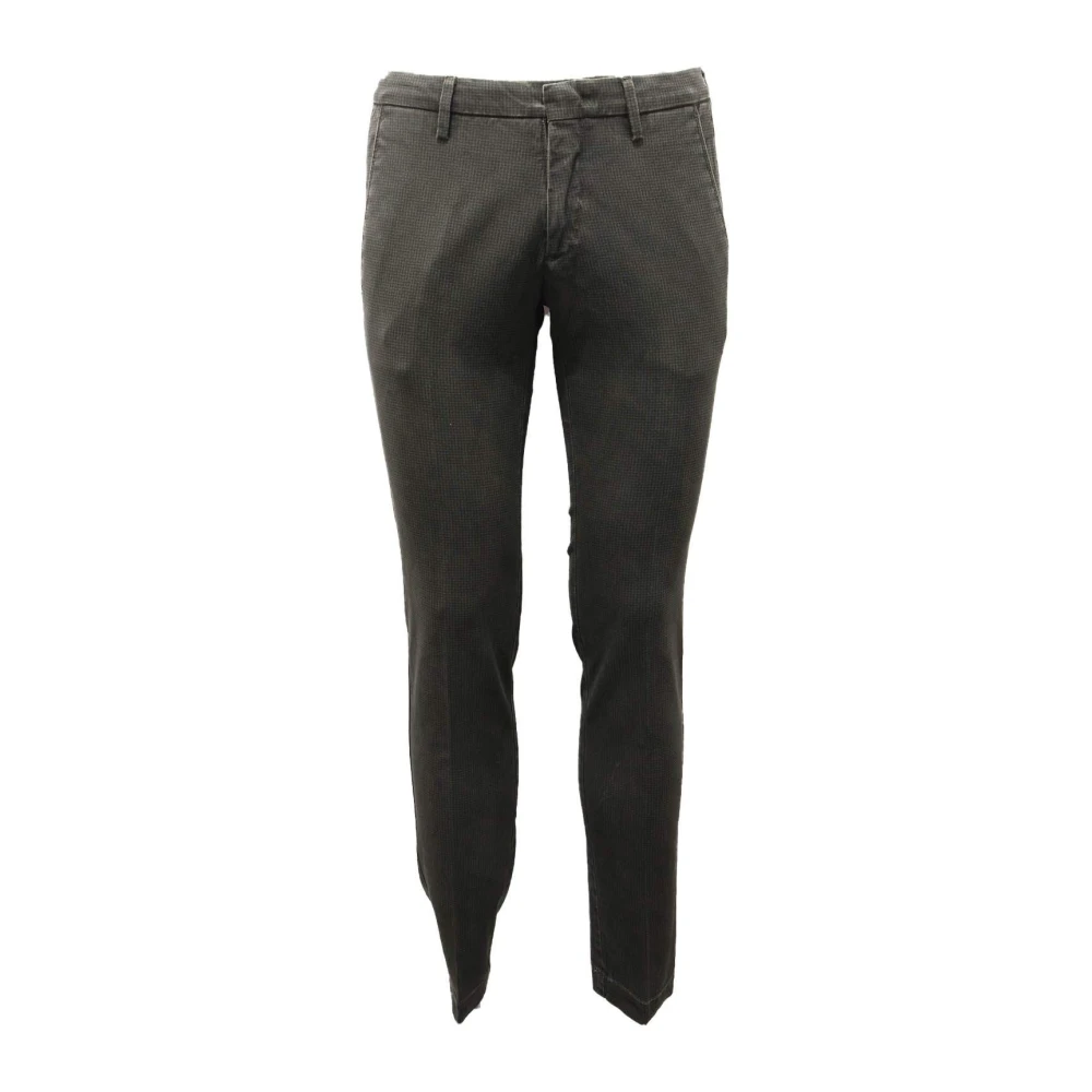 Michael Coal Men's Green Slim-Fit Trousers, W29, Slim Fit Cotton Trousers