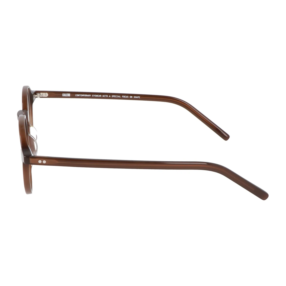 Kaleos Ronde acetaatbril Strasser Brown Dames