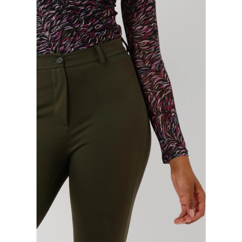 Freebird Groene Flared Broek Green Dames