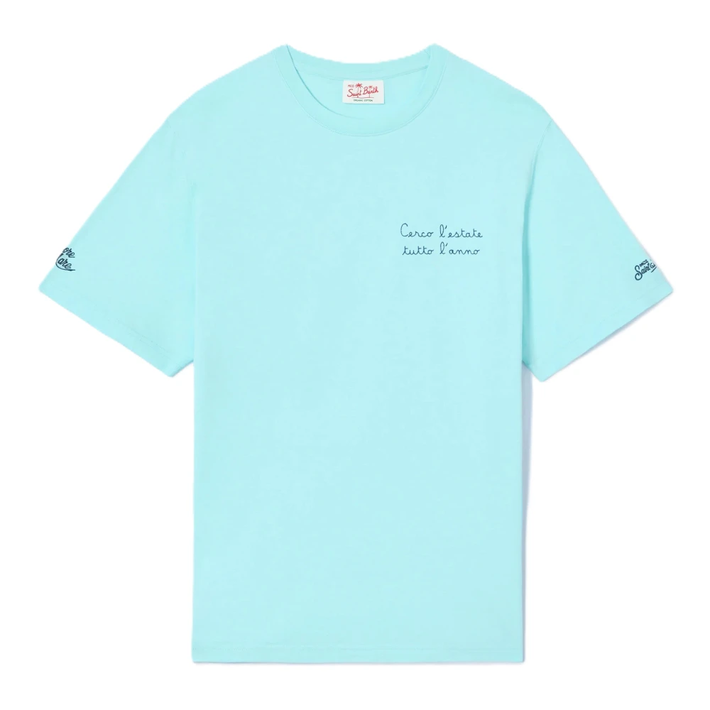 MC2 Saint Barth, T-Shirts, male, Blue, Size: XL Portofino T-shirt