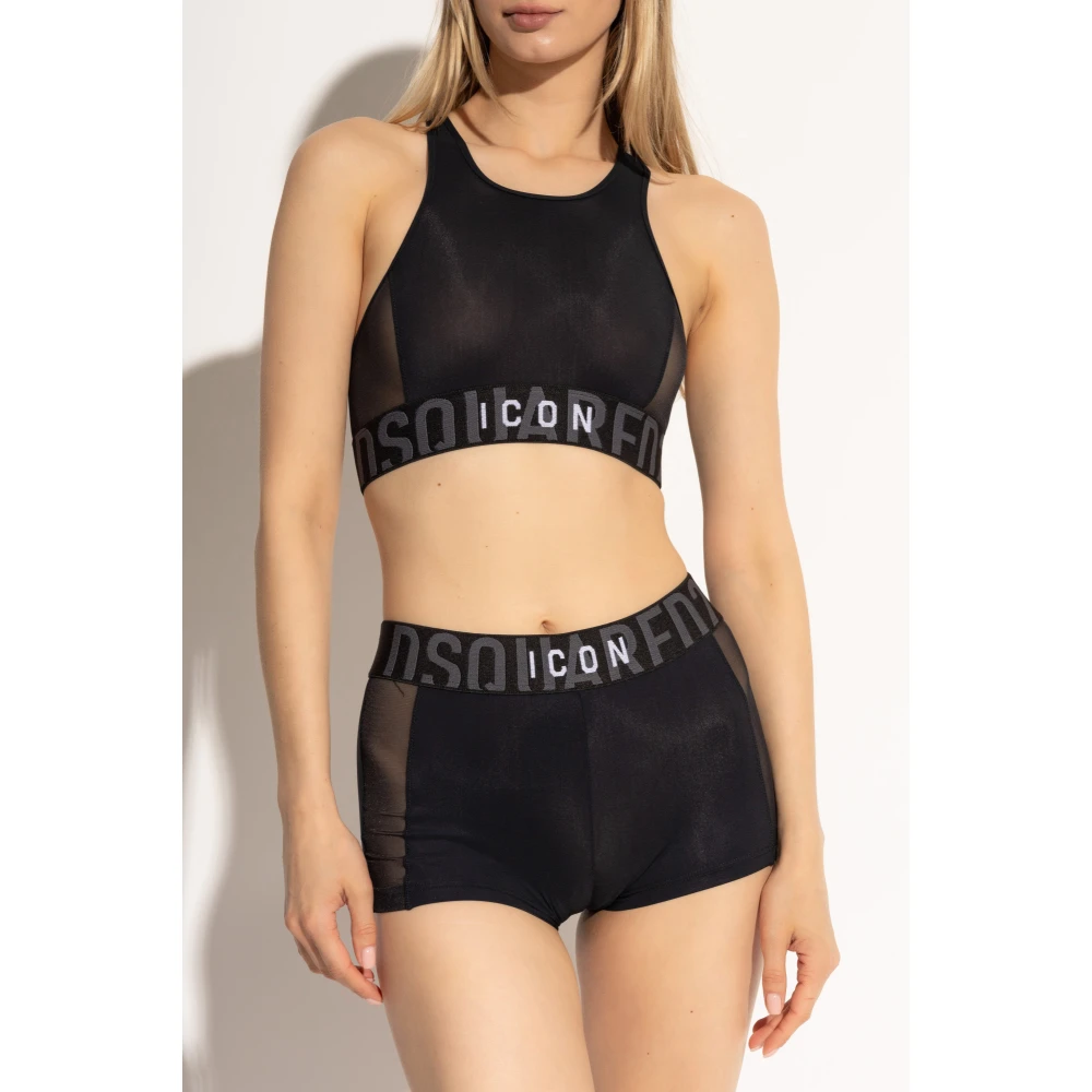 Dsquared2 Boxershorts met logo Black Dames