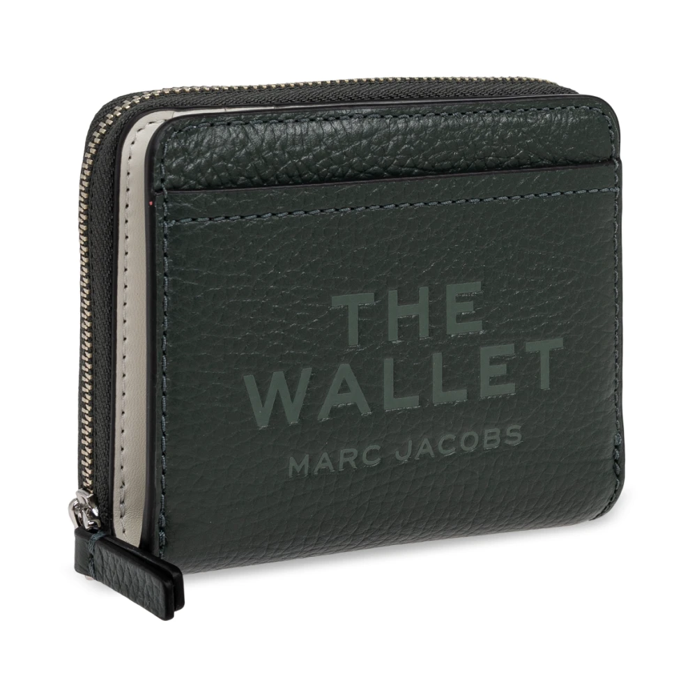 Marc Jacobs Leren portemonnee Green Dames