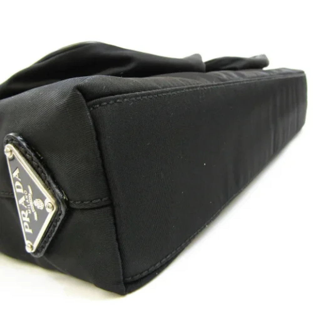 Prada Vintage Pre-owned Leather shoulder-bags Black Dames