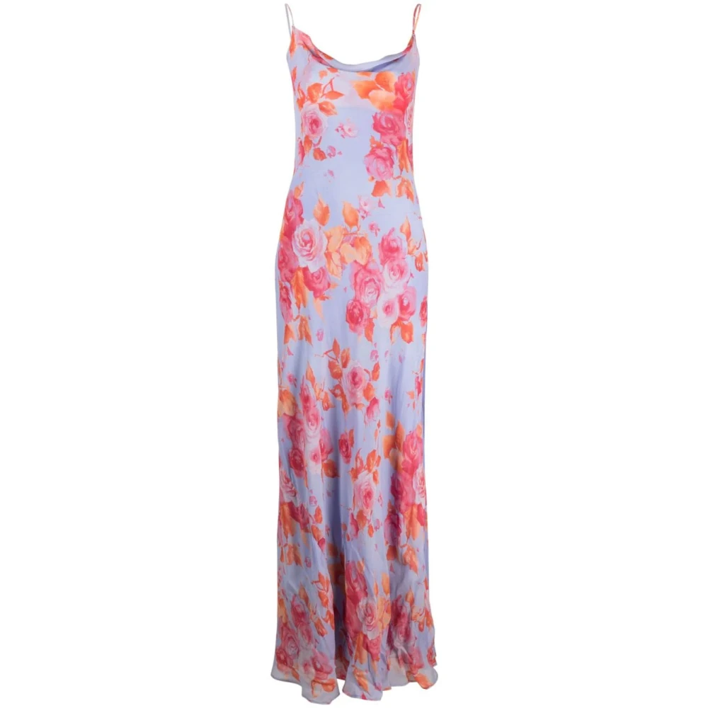 Andamane Elegante Maxi Slip Jurk Multicolor Dames