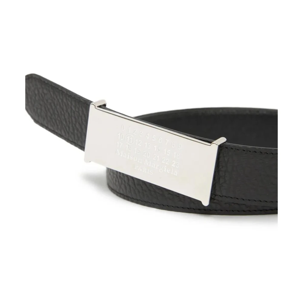 Maison Margiela Stijlvolle Leren Riem Black Heren