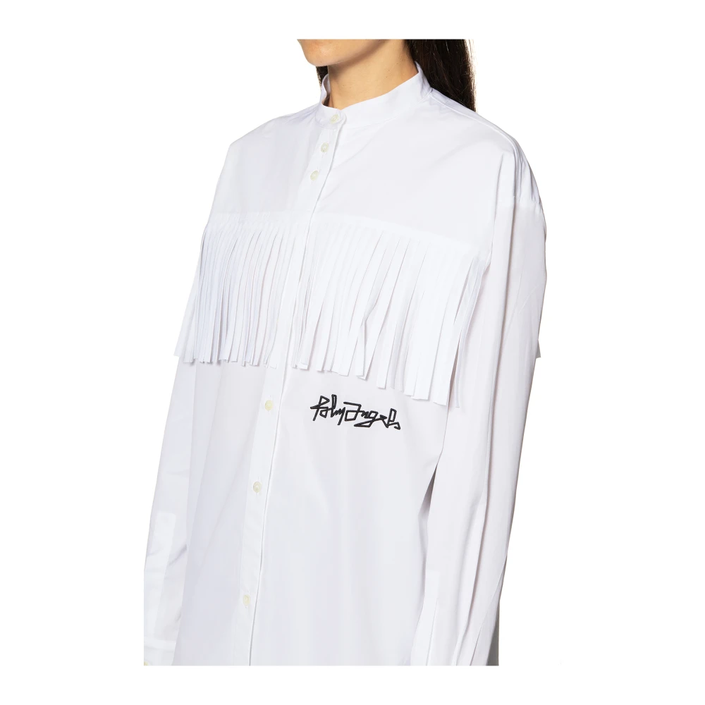 Palm Angels Katoenen shirt White Dames