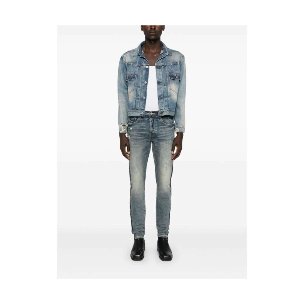 Purple Brand Indigo Skinny Denim Jeans Blue Heren