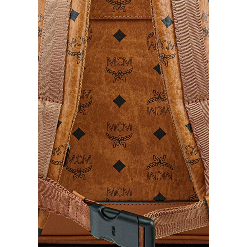 MCM Stark Rugzak in Visetos Brown Unisex