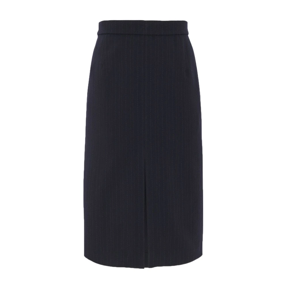 Saint Laurent Donker Marine Grijs Rok Black Dames