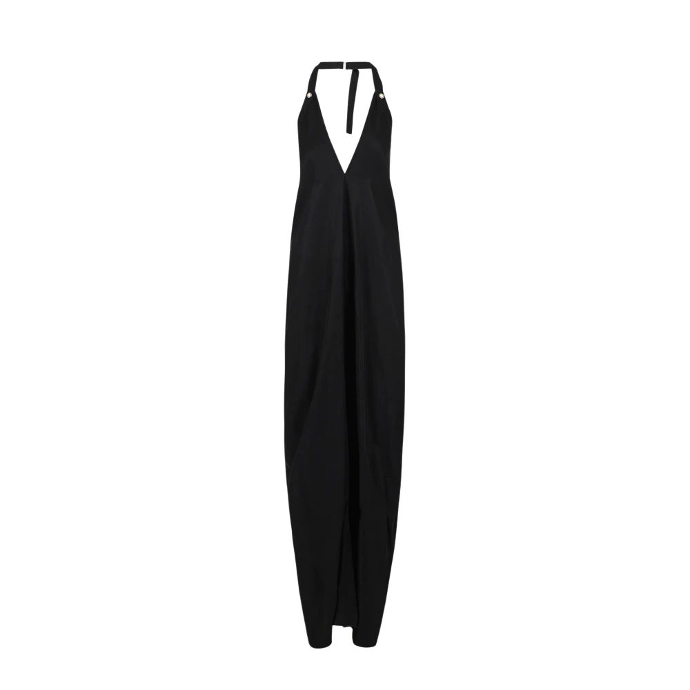 Iceberg Zwarte jurk in een volumineuze nieuwe pasvorm met Tencel-stof Black Dames