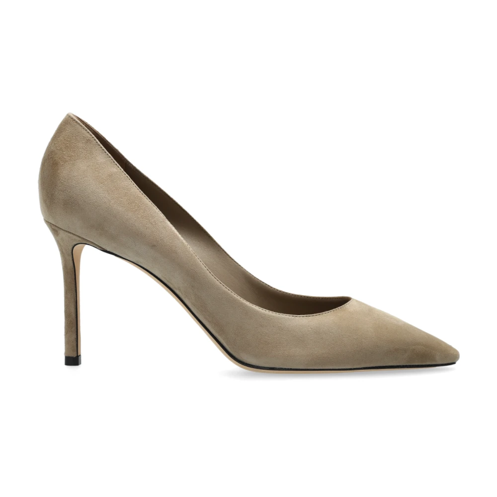 Jimmy Choo Women's Gray Suede Heels Romy - Pumps - 6 Uk - Shoes