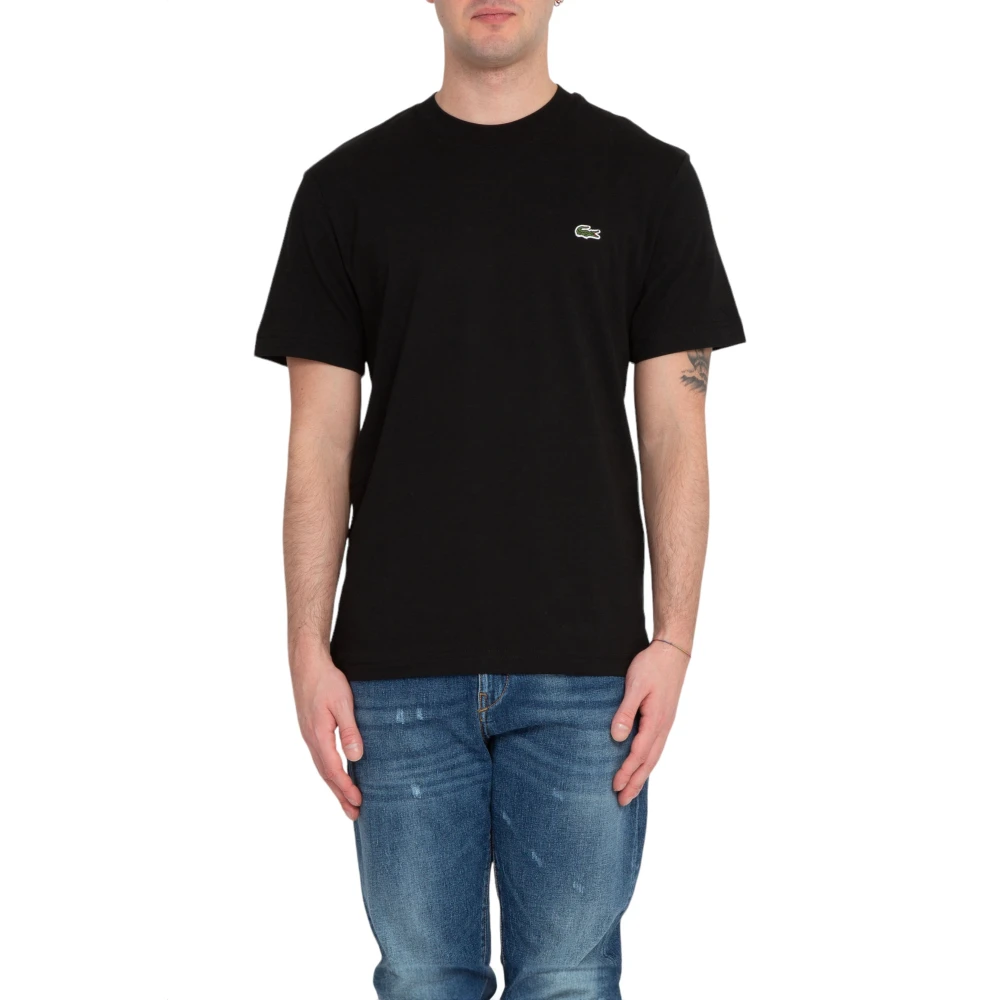 Lacoste T-Shirts Black Heren