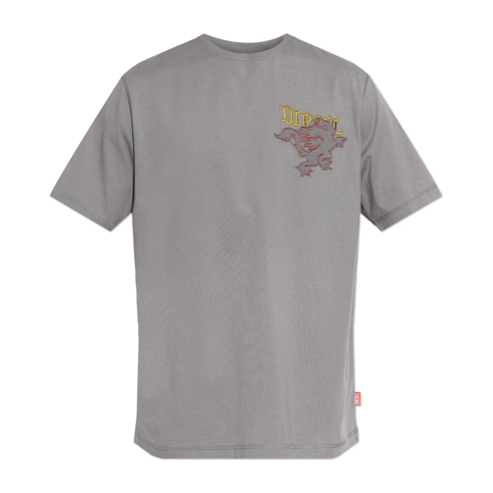 Diesel - Camiseta T-Adjust-Notch - Tops - Hombre - Gris - 3XL