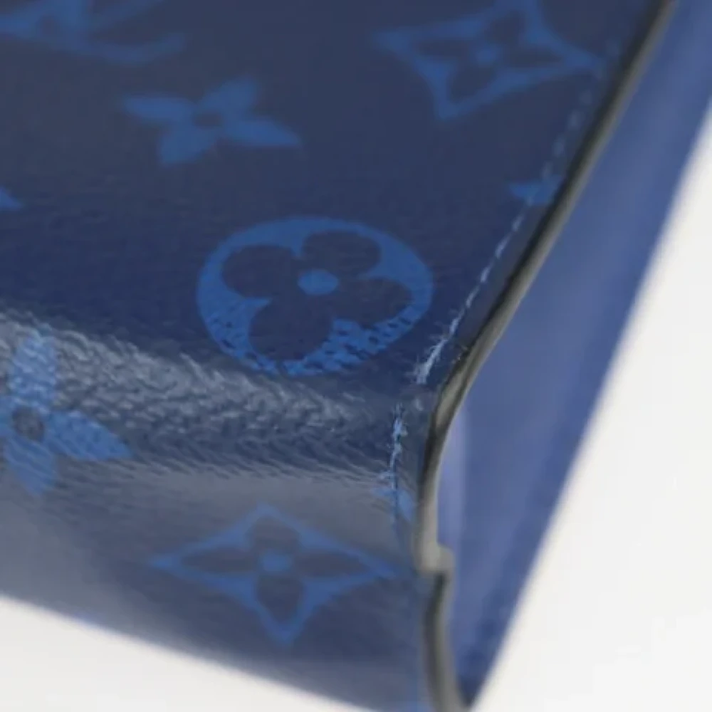 Louis Vuitton Vintage Pre-owned Leather clutches Blue Dames
