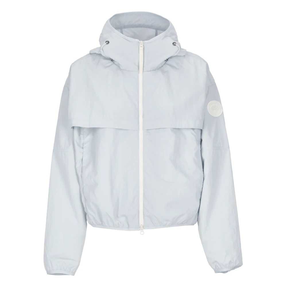 Canada Goose Lichtblauwe Bomberjack met Capuchon Blue Dames