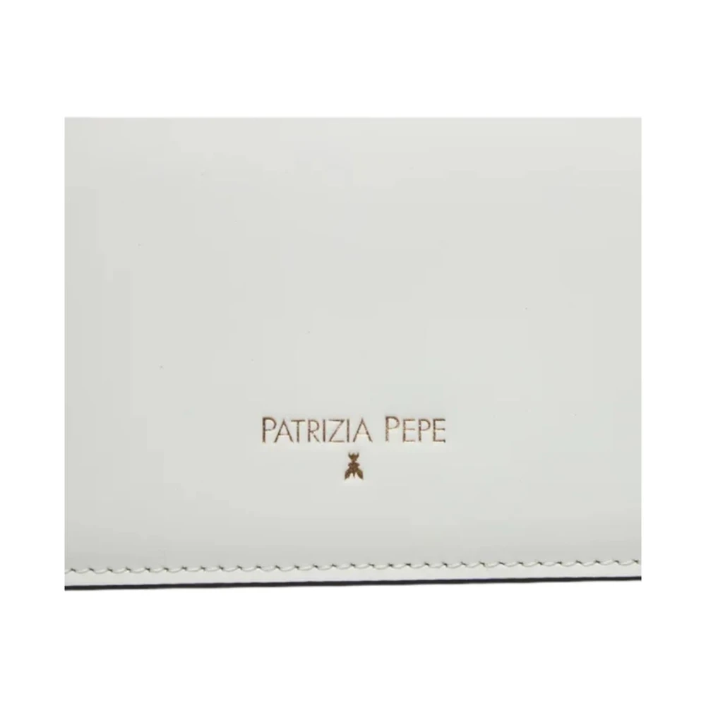 PATRIZIA PEPE Stijlvolle Leren Dames Tas White Dames