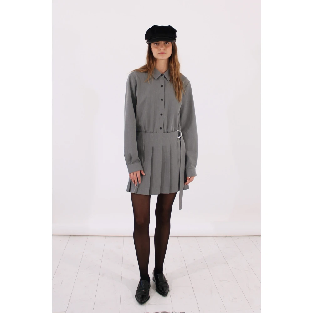 Designers Remix Tijdloze Plooi Jurk Gray Dames