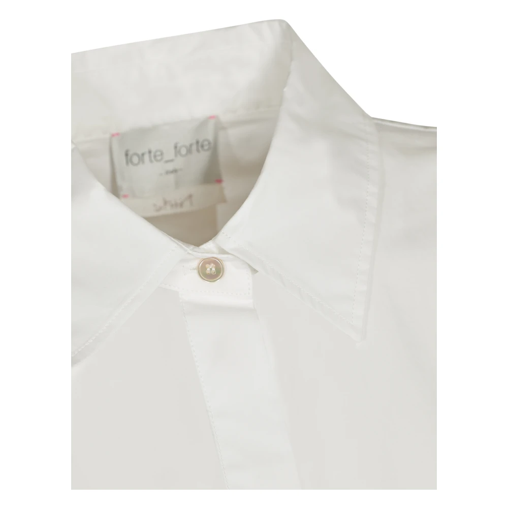 Forte Witte Overhemd Stijlvol White Dames