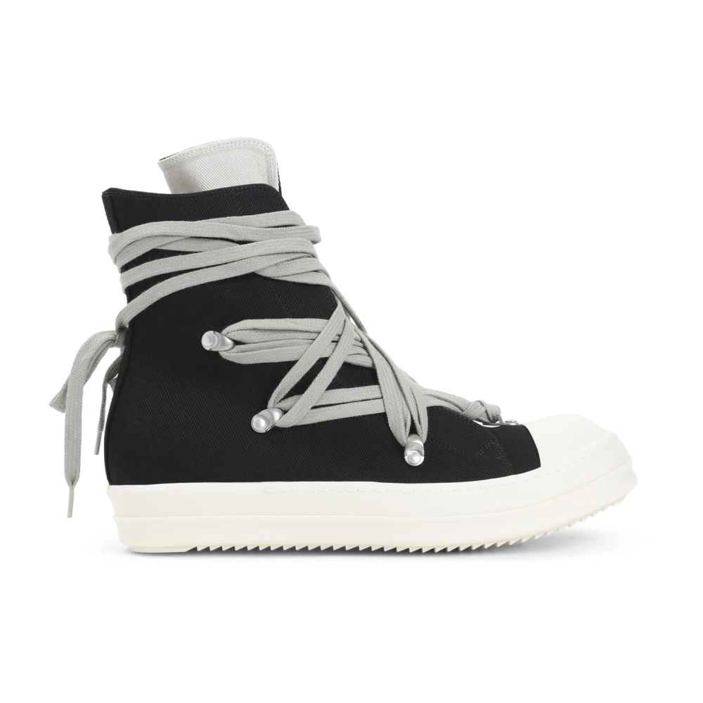 Rick Owens Men's Black Megalace Sneakers