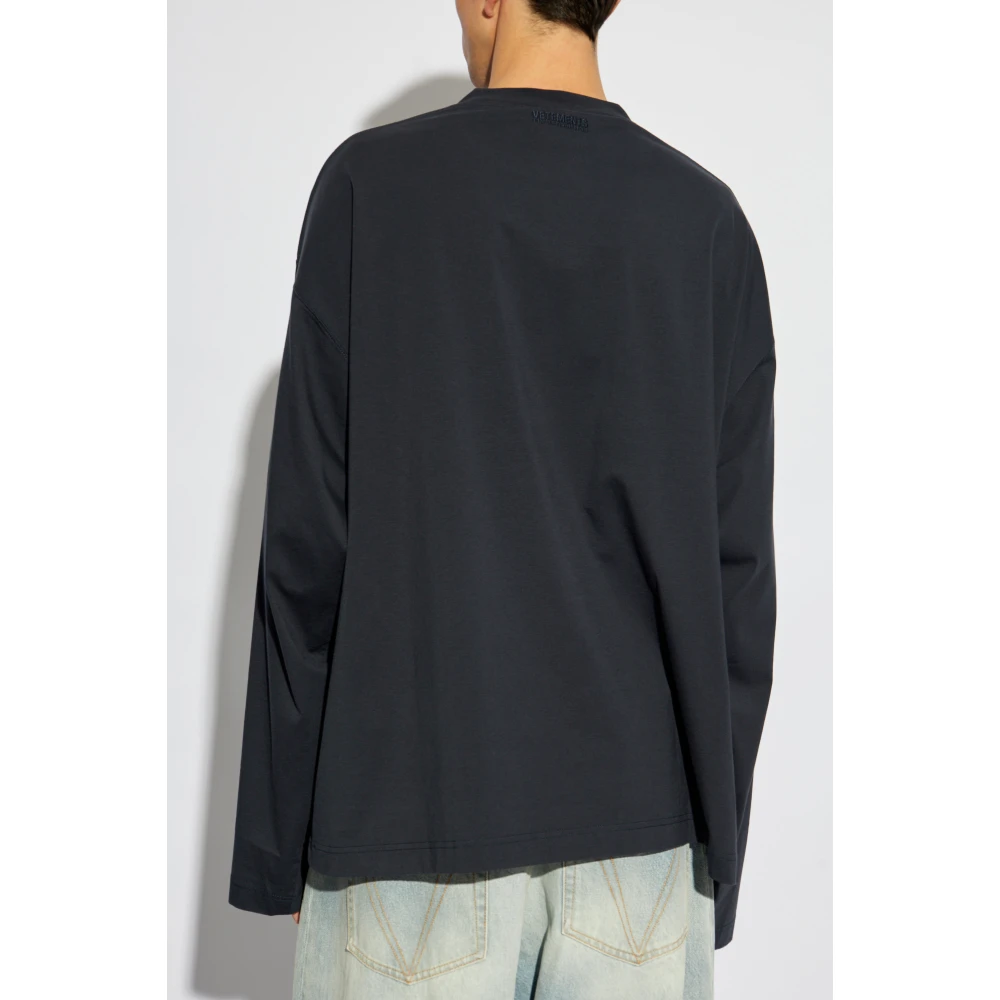 Vetements Lange mouwen T-shirt Blue Heren