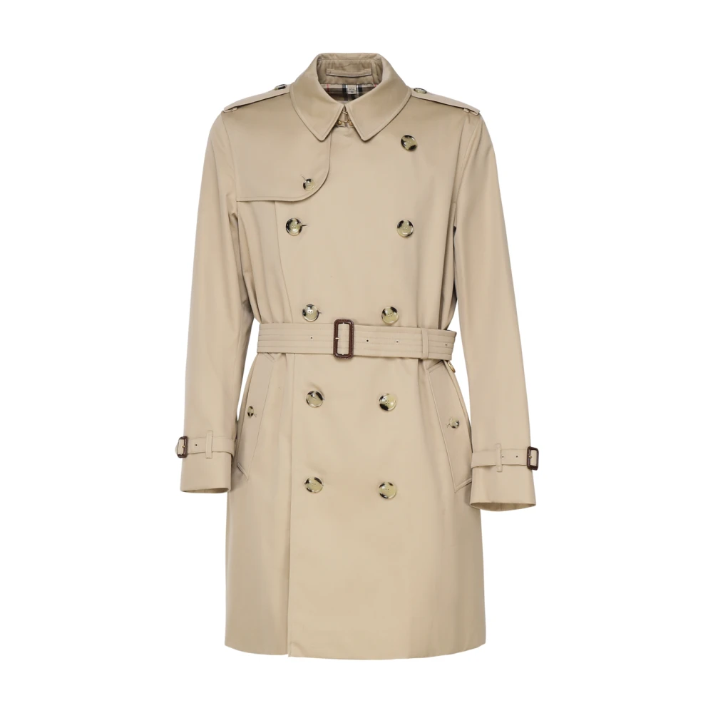 Burberry Beige Double-Breasted Ceintuurjas Beige Heren