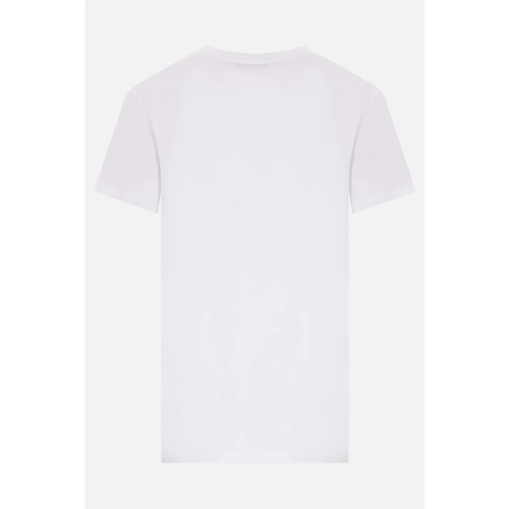 Max Mara Witte Katoenen T-shirt met Borduurwerk White Dames