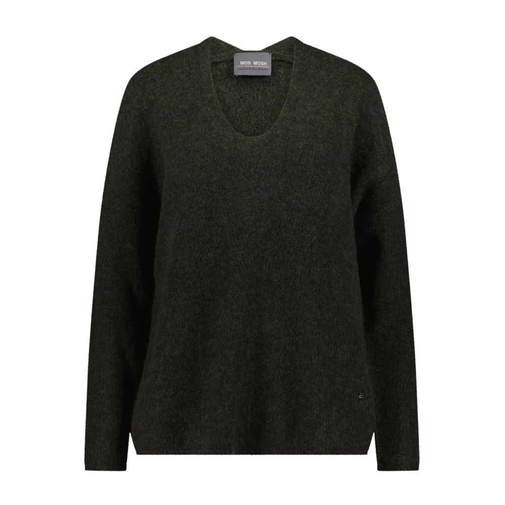 Mos Mosh - V-Ausschnitt Strick Grau Melange - Knitwear - Damen - Grau - Xl - Bild 5