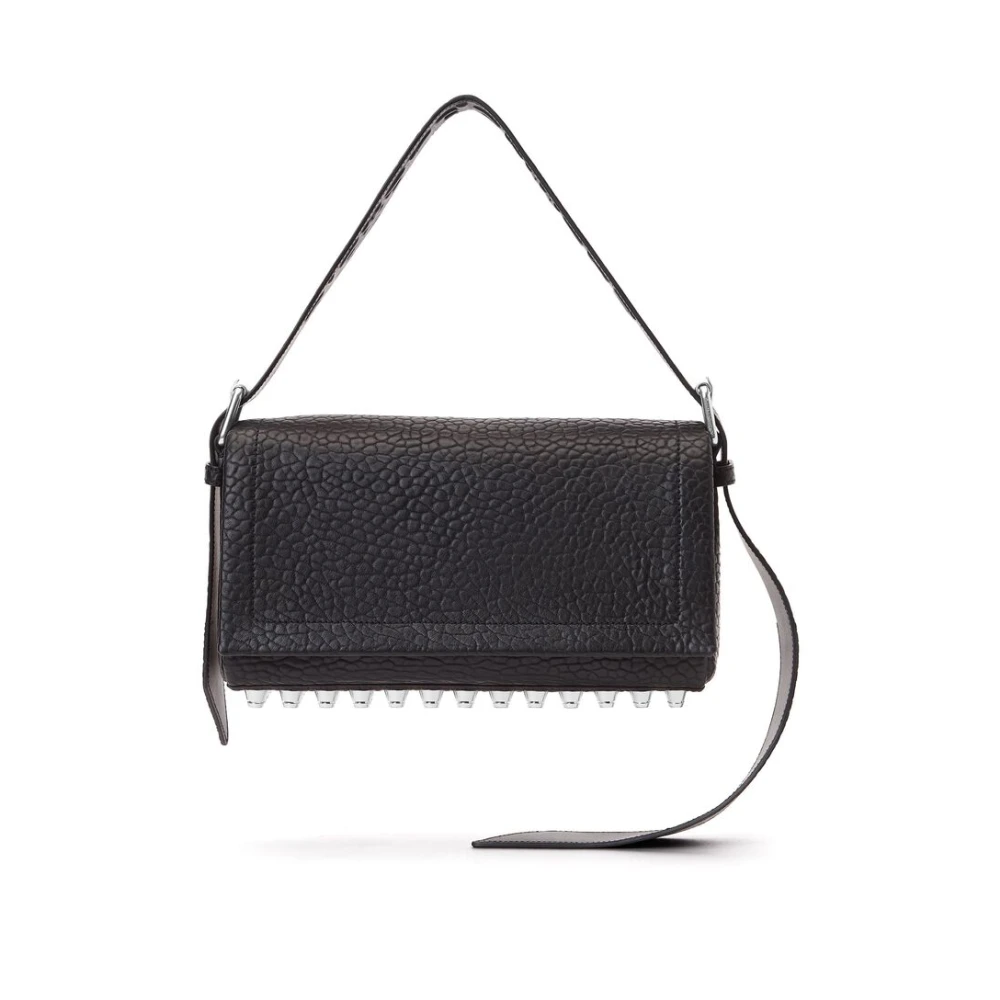 Alexander wang Studded Zwarte Leren Schoudertas Black Dames