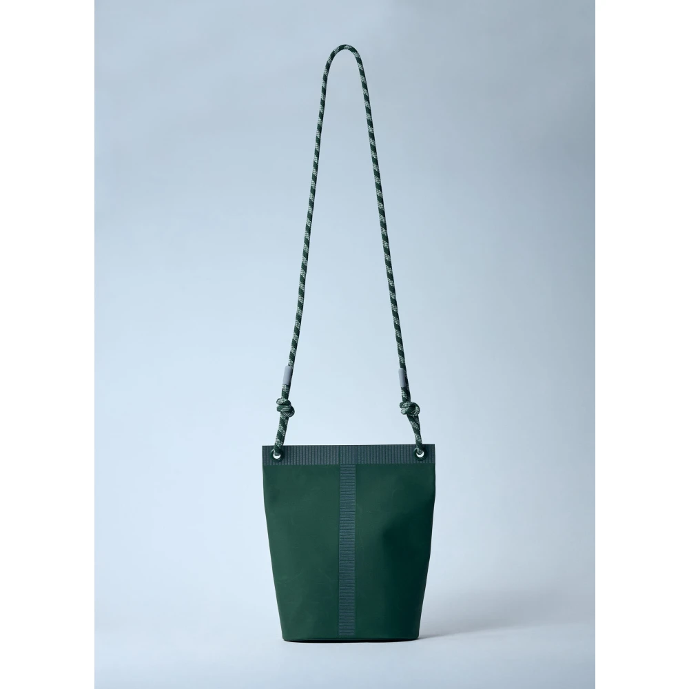 Moncler Crossbody Tas met Logo Patch Green Heren