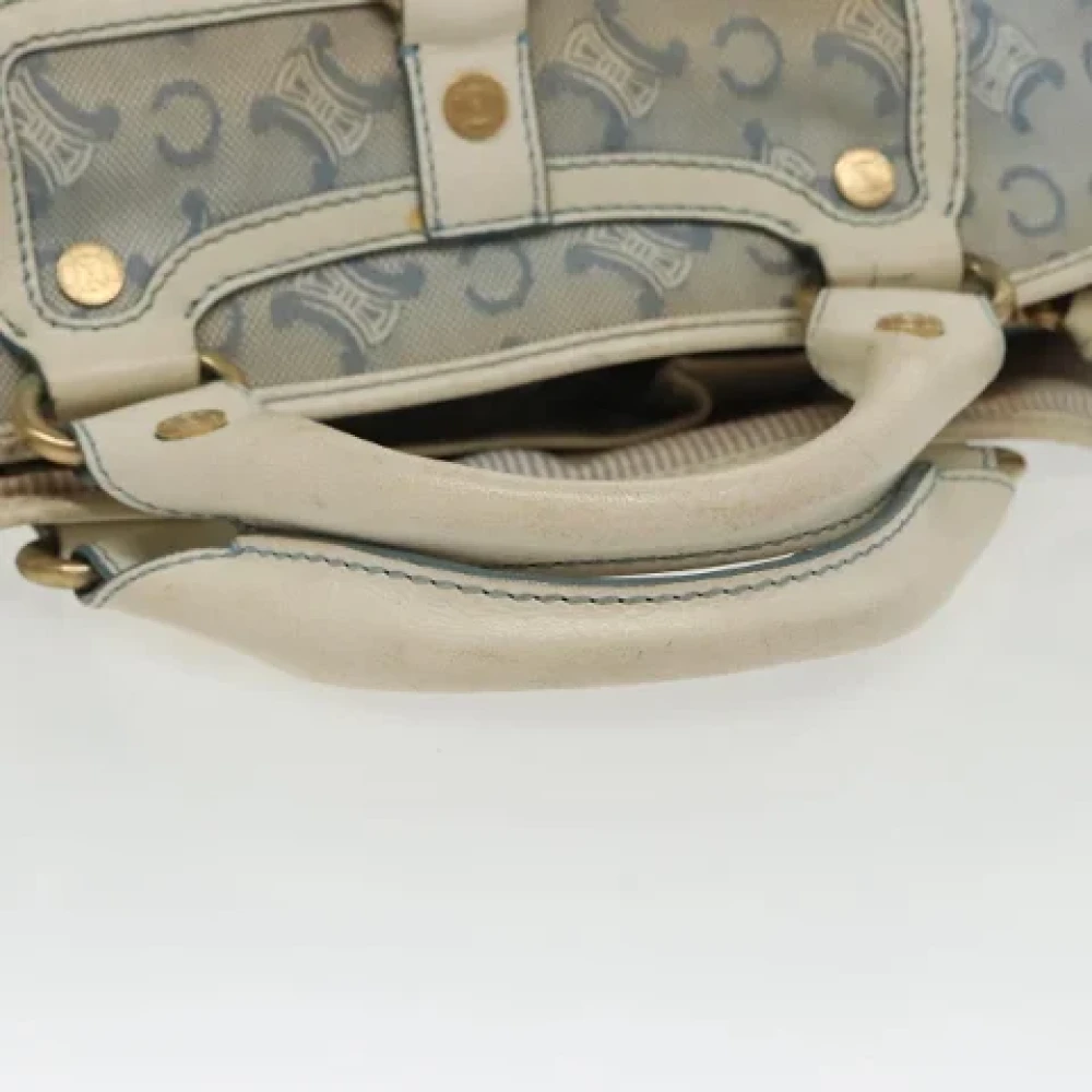 Celine Vintage Pre-owned Canvas handbags Blue Dames