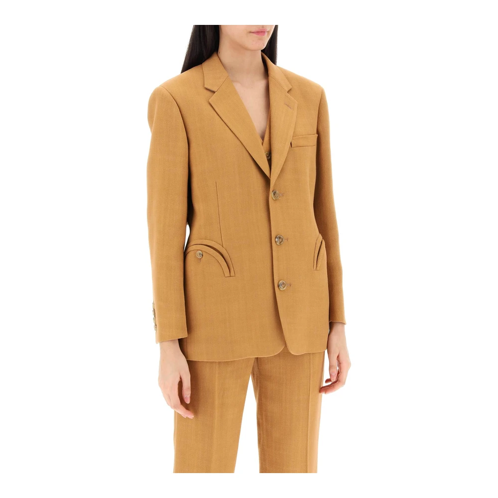 Blazé Milano Single-Breasted Peanut Nana Jas Orange Dames