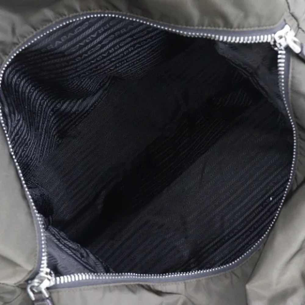 Prada Vintage Pre-owned Fabric prada-bags Beige Dames