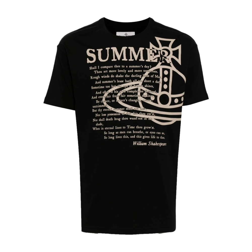 Vivienne Westwood Zomer Klassieke Zwarte T-shirt Black