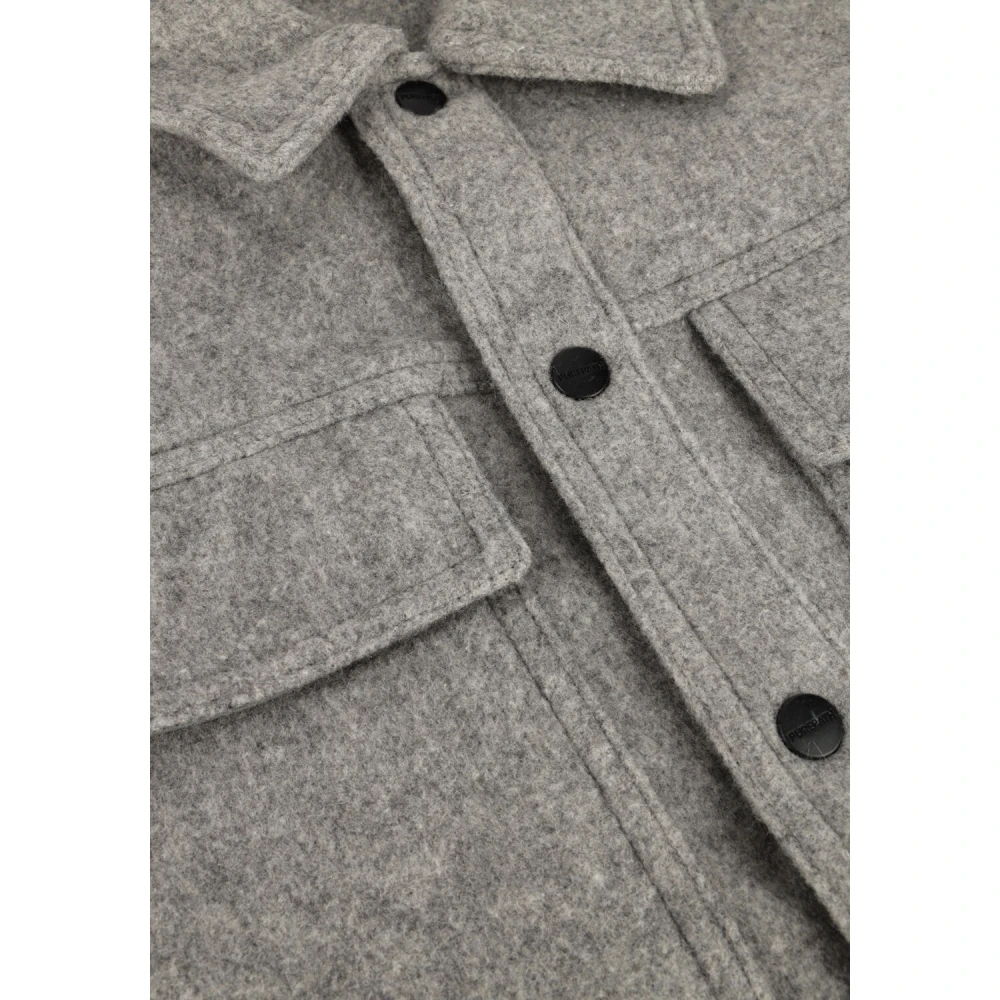 Pure Path Heren Overshirt Regular Fit Grijs Gray Heren
