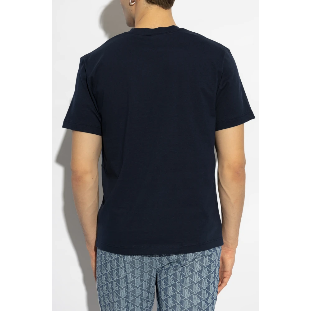 Lacoste T-shirt met logopatch Blue Heren