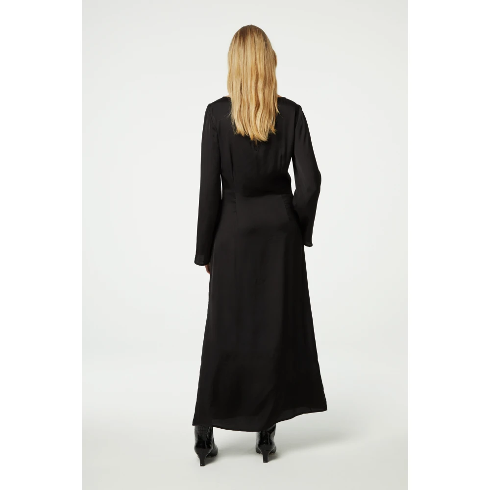 Fabienne Chapot Bloemenprint Midi Jurk Black Dames