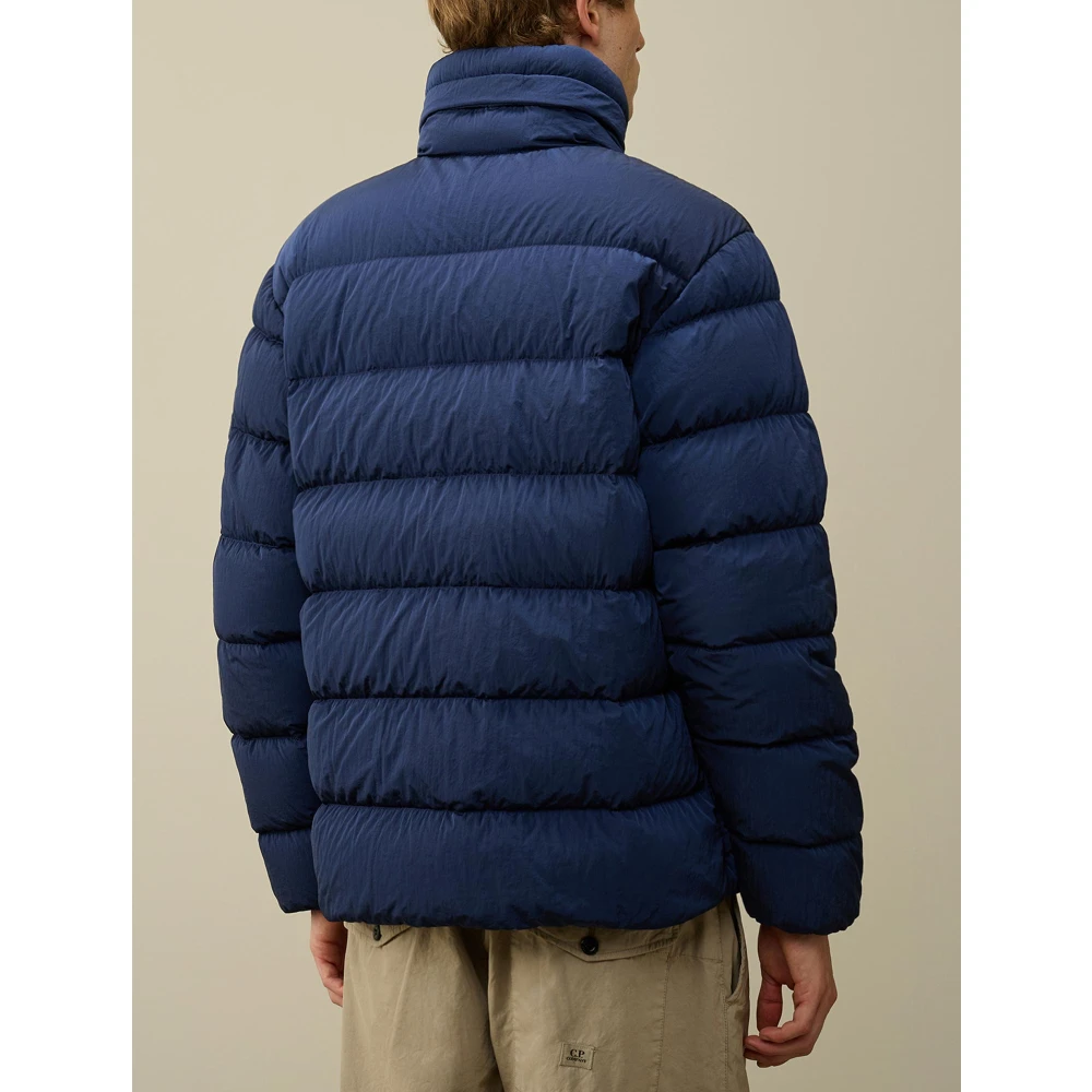 C.P. Company Hooded Jas met Lens Blue Heren