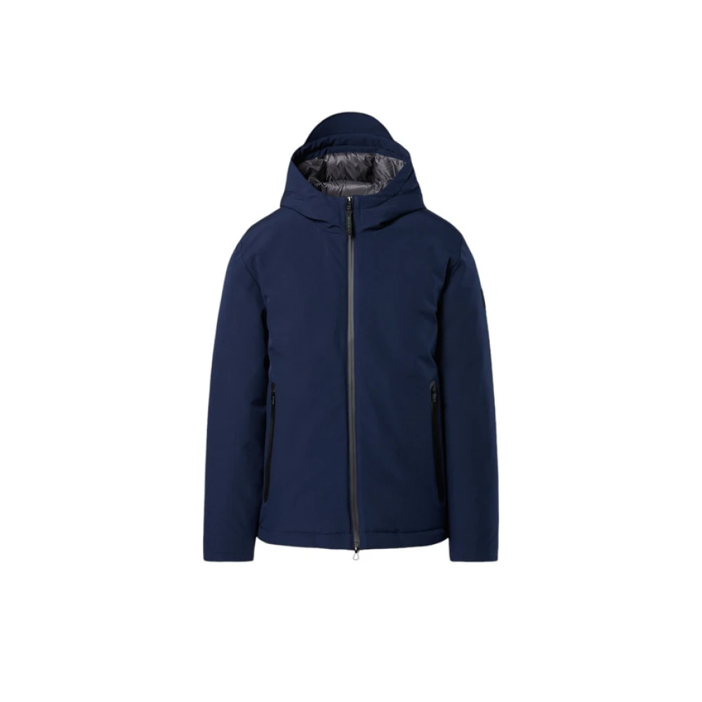 North Sails Men's Blue Winter Jackets,, Short Puffer Jacket Medium